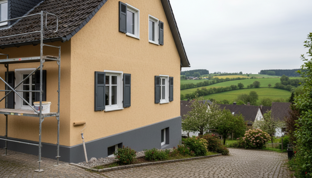 Fassade streichen im Knüll — Planung, Material und der richtige Zeitpunkt